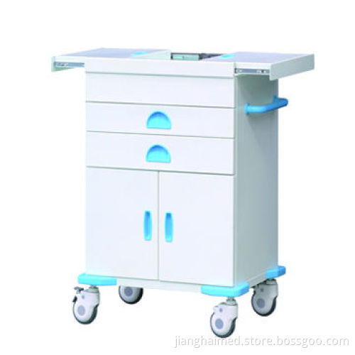 First aid cart, made of EPC steel, CE/ISO 9001 and 13485 certified